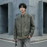 现货2026飞行夹克外套春秋薄款痞帅街头潮牌立领上衣DK568-P118，男装夹克，星座1017