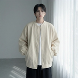 现货2026日系痞帅华夫格宽松休闲棒球立领夹克衫外套NK828-P89，男装夹克，星座1017