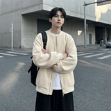 现货2026日系痞帅华夫格宽松休闲棒球立领夹克衫外套NK828-P89，男装夹克，星座1017