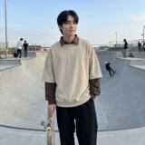 新款现货2026年新款现货堆堆领宽松长袖卫衣CR447-P68，男装卫衣，星座1017