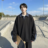 现货春季新款翻领高级感衬衫领上衣长袖卫衣男装潮WY212-P68，男装衬衫，星座1017