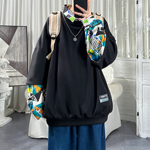 现货 2026春季潮流翻领卫衣假两件美式街头 A772-P65，男装卫衣，星座1017