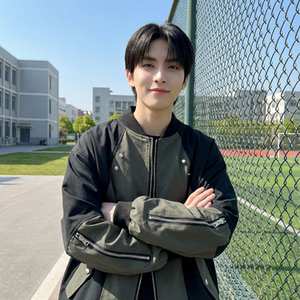 现货休闲百搭撞色拼接棒球服美式复古夹克 JK830-P80图片