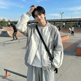 现货休闲百搭撞色拼接棒球服美式复古夹克JK830-P80，男装夹克，星座1017