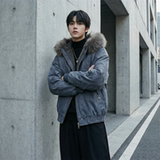 现货冬季座山雕加绒加厚外套重磅帆布水洗棉服夹克M3957-P148，男装夹克，星座1017