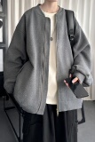 现货2026日系痞帅华夫格宽松休闲棒球立领夹克衫外套NK828-P89，男装夹克，星座1017