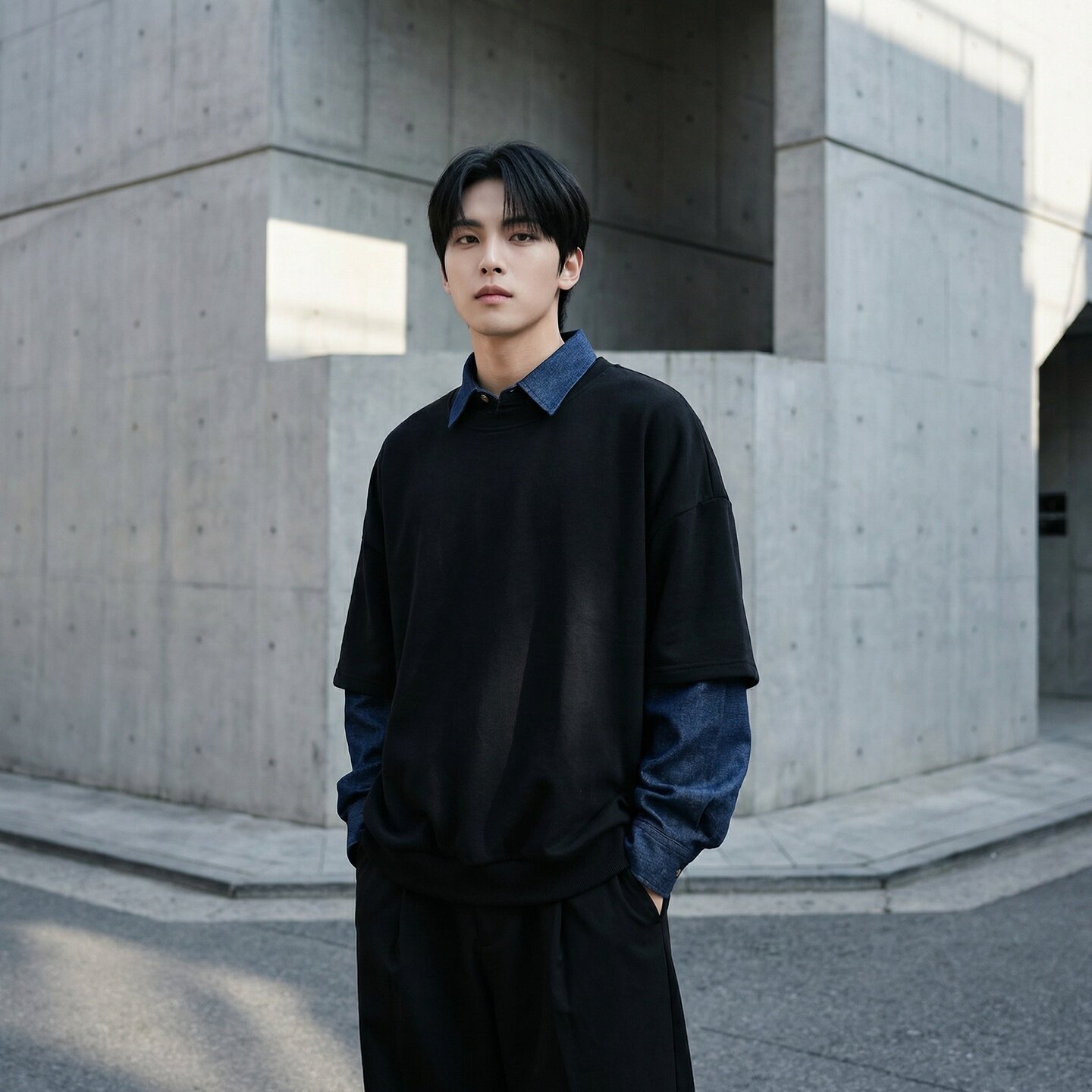 新款现货2026年新款现货堆堆领宽松长袖卫衣CR447-P68，男装卫衣，星座1017