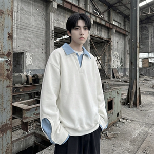 现货 春季新款翻领高级感衬衫领上衣长袖卫衣男装潮 WY212-P68，男装衬衫，星座1017