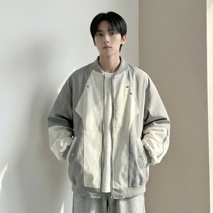 现货休闲百搭撞色拼接棒球服美式复古夹克 JK830-P80图片