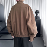 美式复古cleanfit风立领短款夹克立体大口袋情侣外套Q7175-P128，男装夹克，星座1017