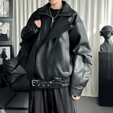 2025春款美式潮牌痞帅复古机车皮衣夹克棉服外套FK315-P128，男装夹克，星座1017