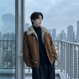 现货毛领复古（仿貂毛领）秋冬季座山雕夹克棉服外套男Q664-P148，男装夹克，星座1017