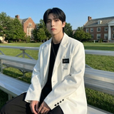 现货休闲西服男春秋宽松大码潮高级感痞帅外套西装JK342-P98，男装西服套装，星座1017