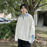 现货春季新款翻领高级感衬衫领上衣长袖卫衣男装潮WY212-P68，男装衬衫，星座1017