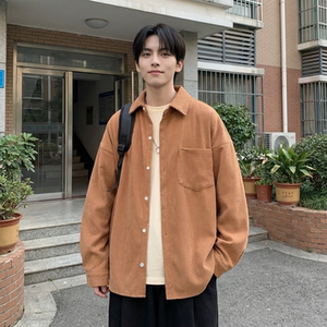 现货灯芯绒高级感长袖衬衫男休闲衬衣外套C963-P48,男童球鞋穿搭图片