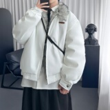 美式复古毛领座山雕立领棉服男冬季加厚工装保暖外套M2232-P138，男装棉衣，星座1017