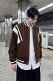 现货撞色美式复古夹克棒球服流行外套W0023-P88控118加绒P100，男装夹克，星座1017