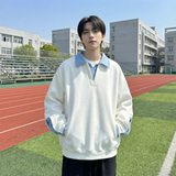 现货春季新款翻领高级感衬衫领上衣长袖卫衣男装潮WY212-P68，男装衬衫，星座1017