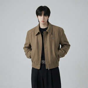 现货 2025棒球领短款夹克高级感美式垫肩外套 HJ7727-P90 X149图片