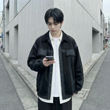 现货2026春季工装休闲夹克高级感牛仔外套JK11-P100，男装工装外套，星座1017