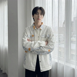 现货2026春季痞帅拼接设计感翻领夹克高级感潮流外套J24-P75，男装夹克，星座1017