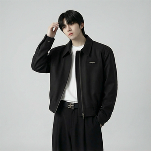 现货 2025棒球领短款夹克高级感美式垫肩外套 HJ7727-P90 X149图片
