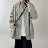 春款现货竖条纹长袖衬衫春季内搭高级感衬衣外套DS94-P68，男装衬衫，星座1017