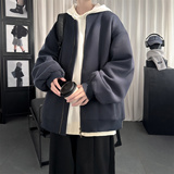 现货2026日系痞帅华夫格宽松休闲棒球立领夹克衫外套NK828-P89，男装夹克，星座1017