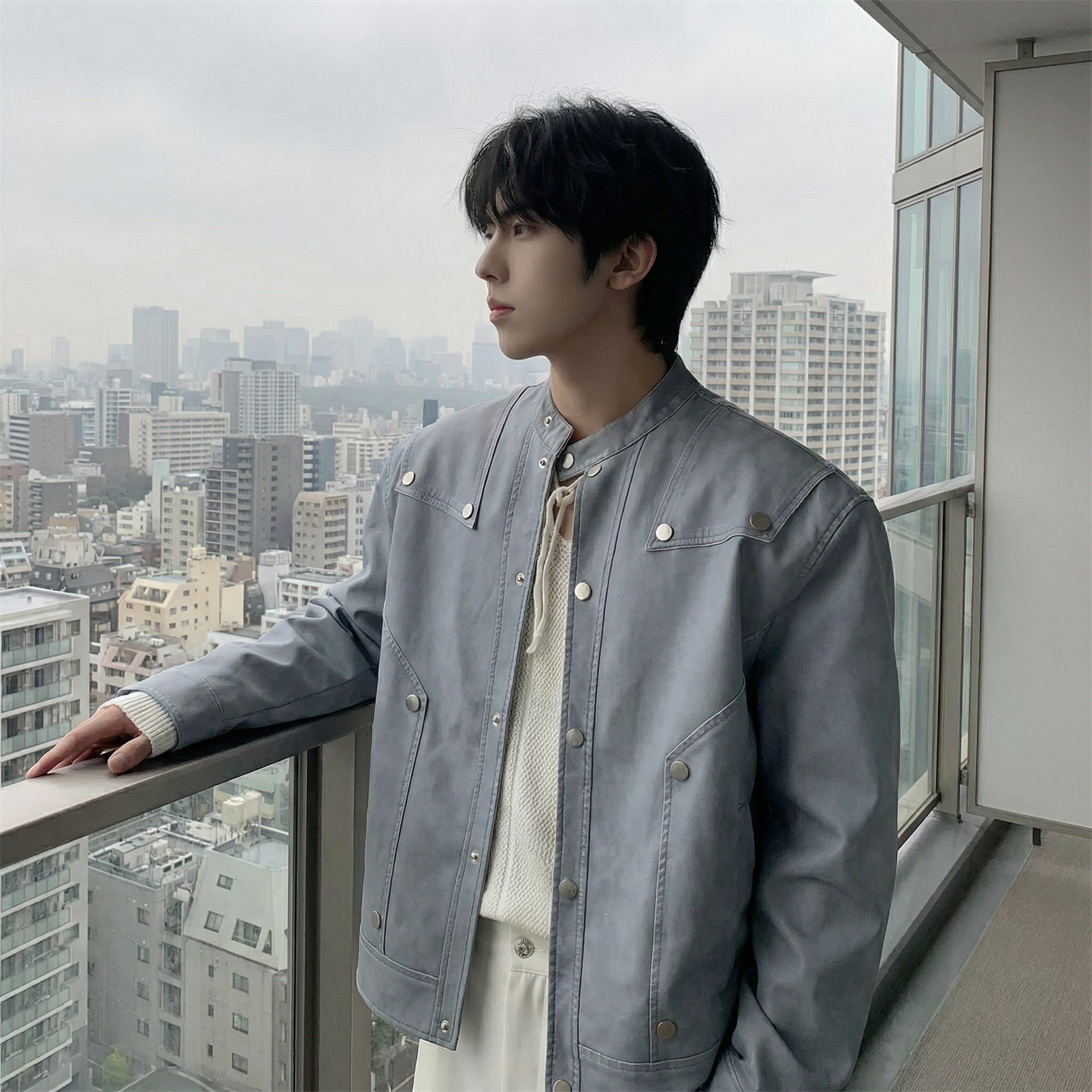 现货2026飞行夹克外套春秋薄款痞帅街头潮牌立领上衣DK568-P118，男装夹克，星座1017