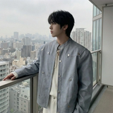 现货2026飞行夹克外套春秋薄款痞帅街头潮牌立领上衣DK568-P118，男装夹克，星座1017