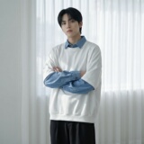 新款现货2026年新款现货堆堆领宽松长袖卫衣CR447-P68，男装卫衣，星座1017