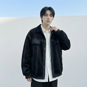 现货2026春季工装休闲夹克高级感牛仔外套JK11-P100