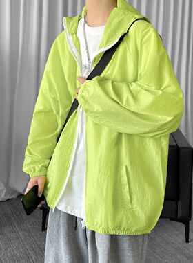现货防晒衣休闲运动长袖上衣薄款速干外套#夹克男 FS011-P35