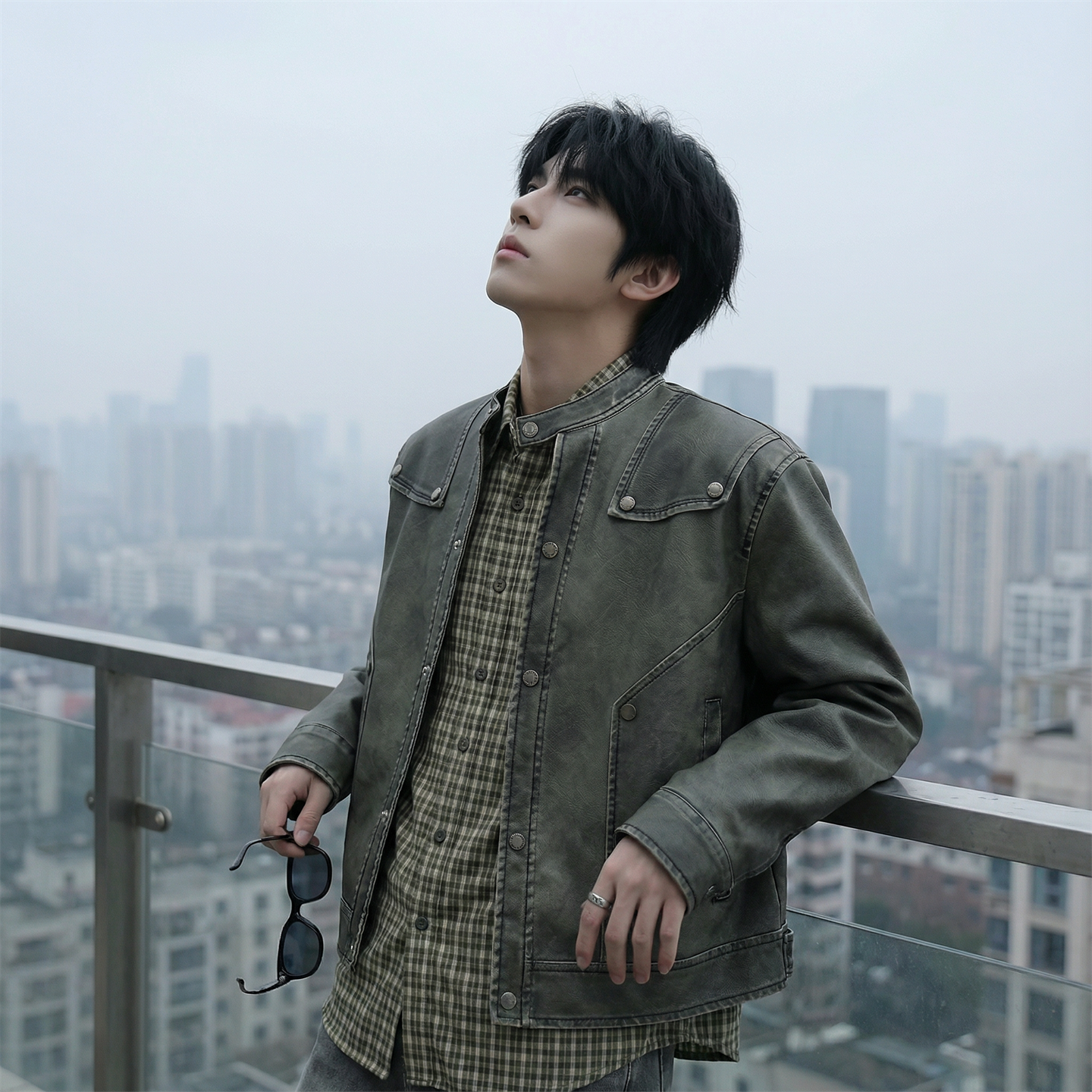 现货2026飞行夹克外套春秋薄款痞帅街头潮牌立领上衣DK568-P118，男装夹克，星座1017