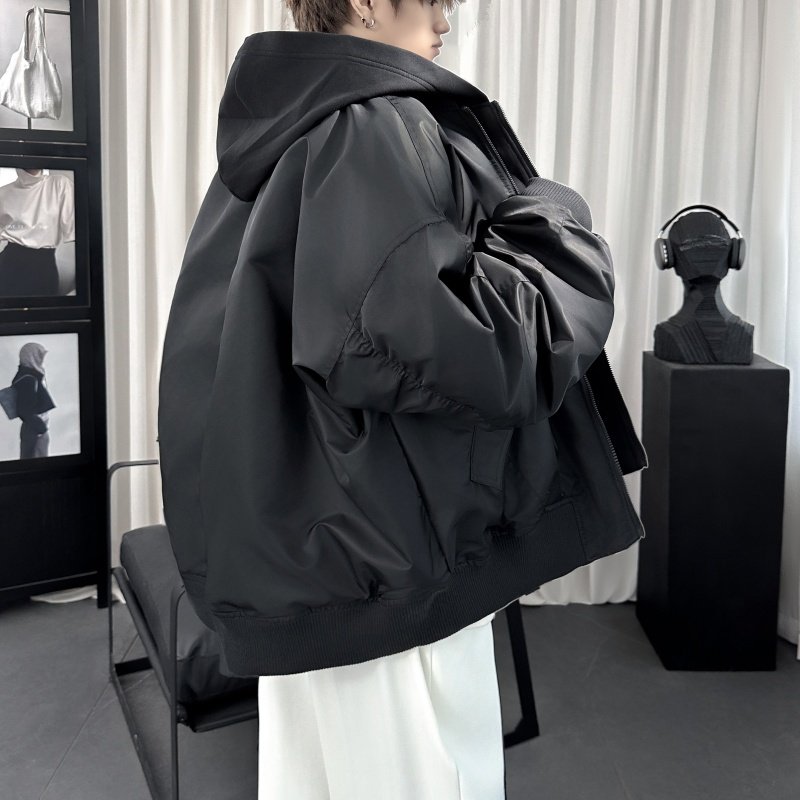 冬季新款假两件棉服外套美式飞行员夹克MF203-P148,男装夹克,星座1017