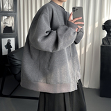 春款日系痞帅华夫格宽松休闲棒球立领夹克衫外套NJ828-P89，男装夹克，星座1017