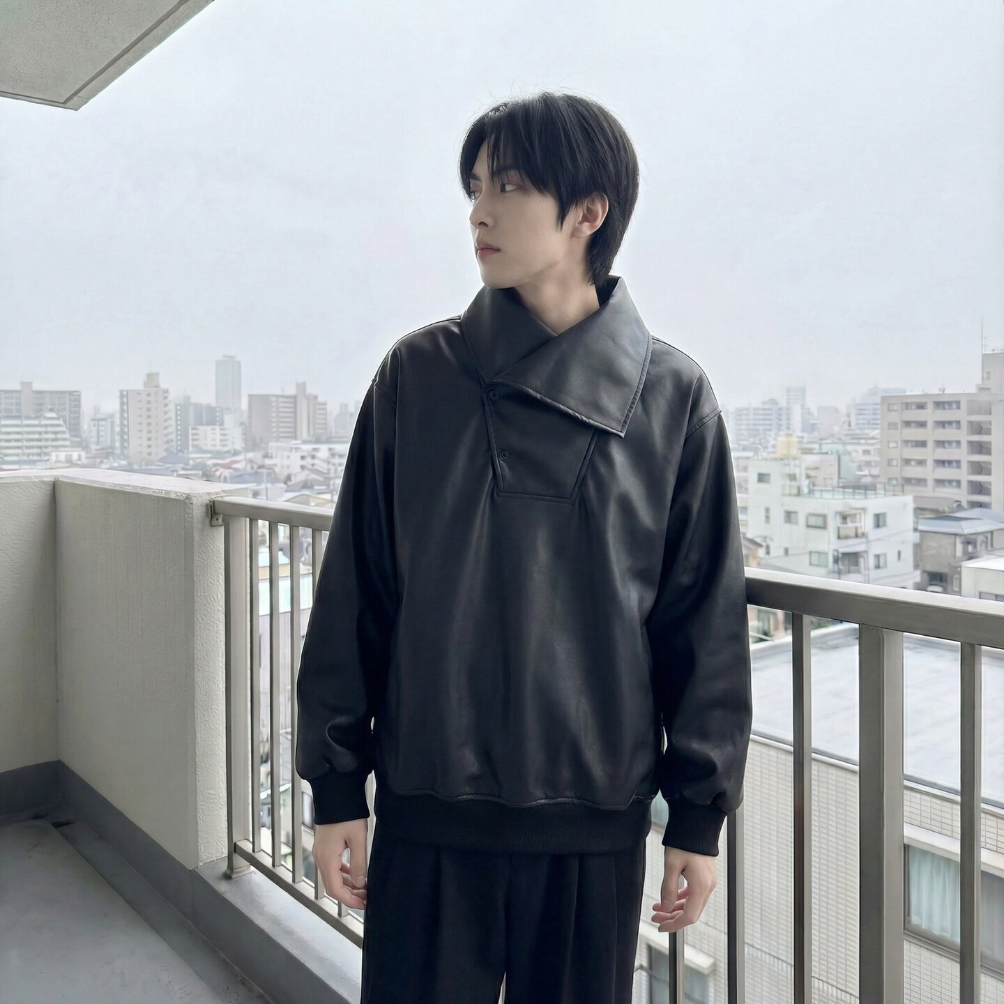 新款现货2026年新款现货堆堆领宽松长袖卫衣CR355-P68，男装卫衣，星座1017