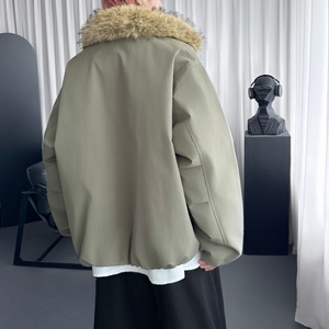 重磅加厚保暖毛领座山雕外套 M8022-P138图片