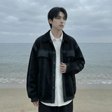 现货2026春季工装休闲夹克高级感牛仔外套JK11-P100，男装工装外套，星座1017