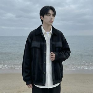 现货 2026春季工装休闲夹克高级感牛仔外套 JK11-P100，男装工装外套，星座1017