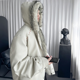 重磅座山雕加绒加厚皮衣连帽毛领棉服短宽外套M3181-P158，男装皮衣，星座1017