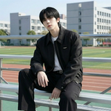 现货2025棒球领短款夹克高级感美式垫肩外套HJ7727-P90X149，男装夹克，星座1017