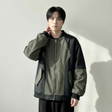 现货休闲百搭撞色拼接棒球服美式复古夹克JK830-P80，男装夹克，星座1017