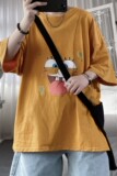 夏季情侣短袖T恤小众设计感宽松百搭体恤1017-TQ04-P35，男装T恤，星座1017