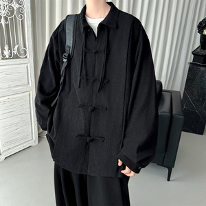 2025港风宽松汉服唐装打底风长袖衬衫 C64-P60图片