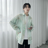 现货男潮ins小众设计感的情侣装衬衣FC12-P48，男装衬衫，星座1017