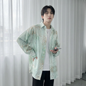 现货男潮ins小众设计感的情侣装衬衣  FC12-P48图片