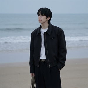 现货 2025棒球领短款夹克高级感美式垫肩外套 HJ7727-P90 X149，男装夹克，星座1017