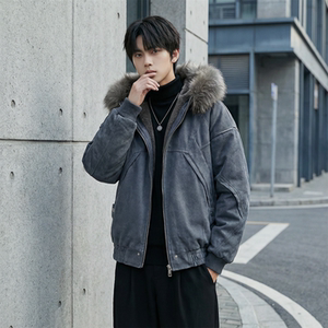 现货 冬季座山雕加绒加厚外套重磅帆布水洗棉服夹克 M3957-P148，男装夹克，星座1017