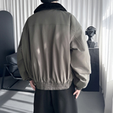 美式复古毛领棉服男冬季休闲加厚保暖派克服外套M8718-P138，男装棉衣，星座1017